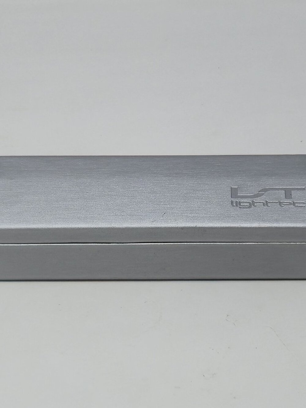 Genuine Lightec LT by Morel Eyeglass Case Silver Brushed Hard Shell + Cloth